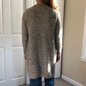 Knit duster sweater